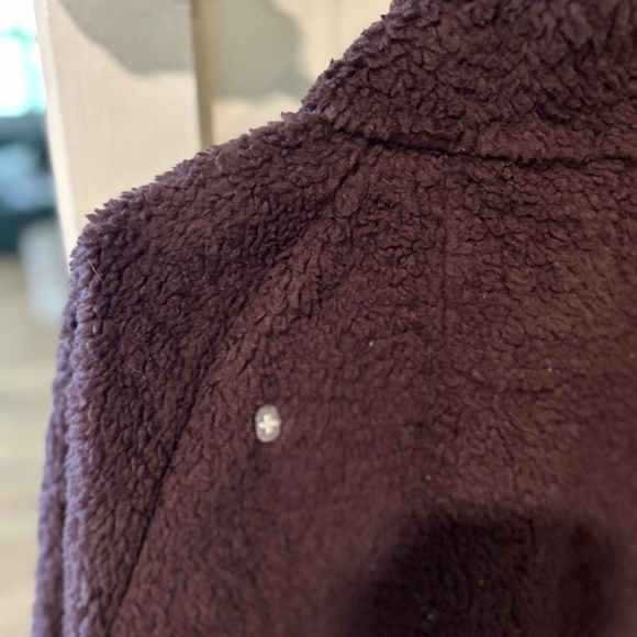 Figs On shift Sherpa Coffee brown jacket Med - Picture 6 of 6